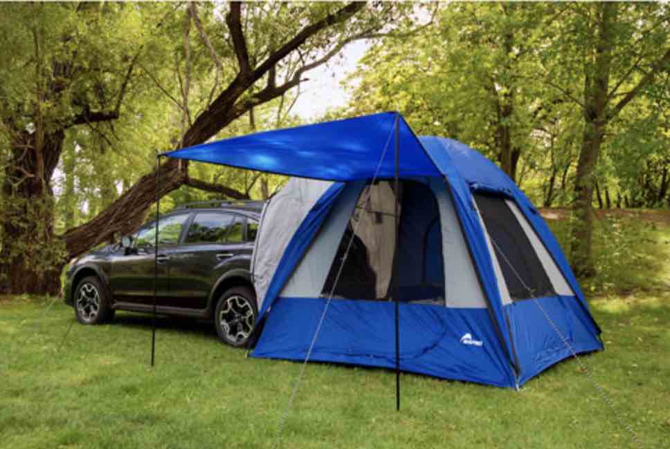 spring camping outdoors