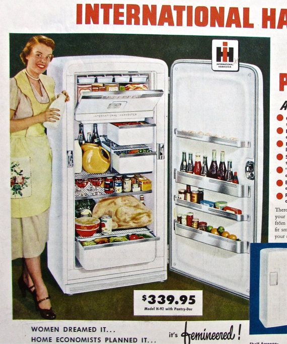 upgrade your fridge retro ad
