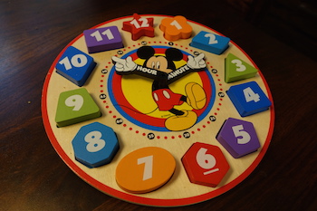 melissa and doug mickey mouse clubhouse wooden clock.jpg