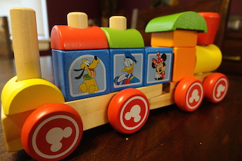 melissa and doug mickey mouse clubhouse wooden stacking train.JPG
