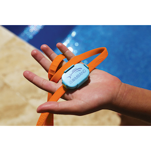 iswimband bluetooth drowning detection headband in hand.jpg