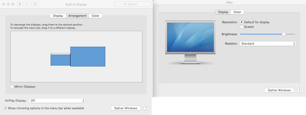 Mac multiple displays large