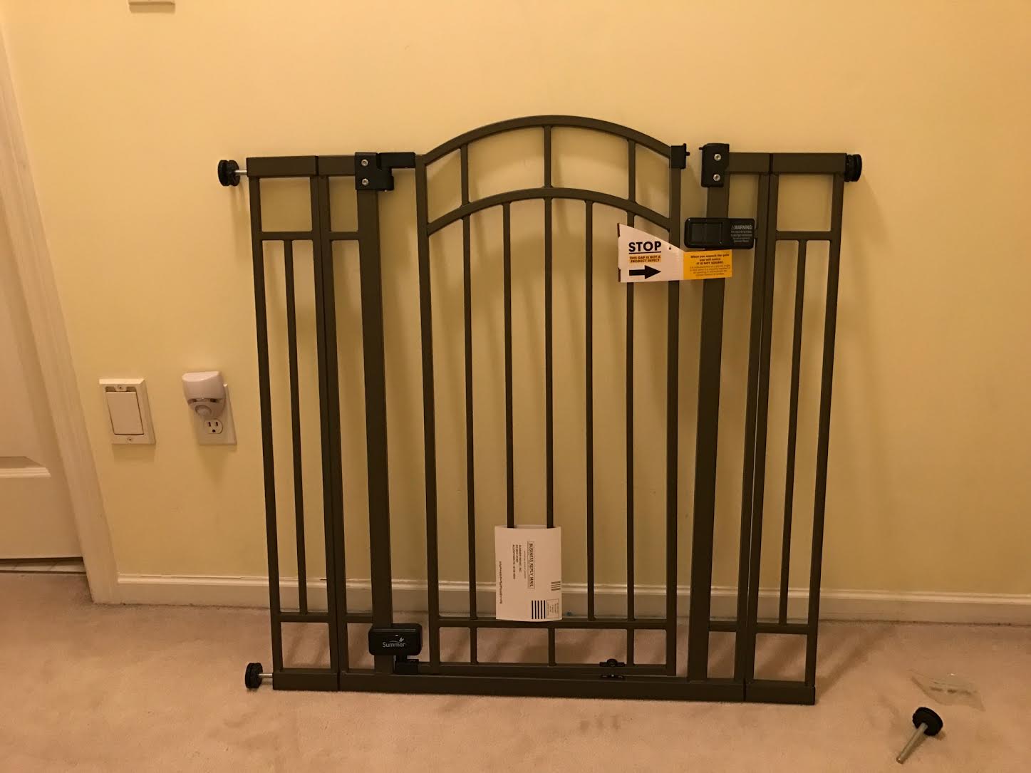 Summer Extra Tall baby gate assembled