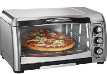 Toaster ovens for toasting, broiling, baking, and reheating 