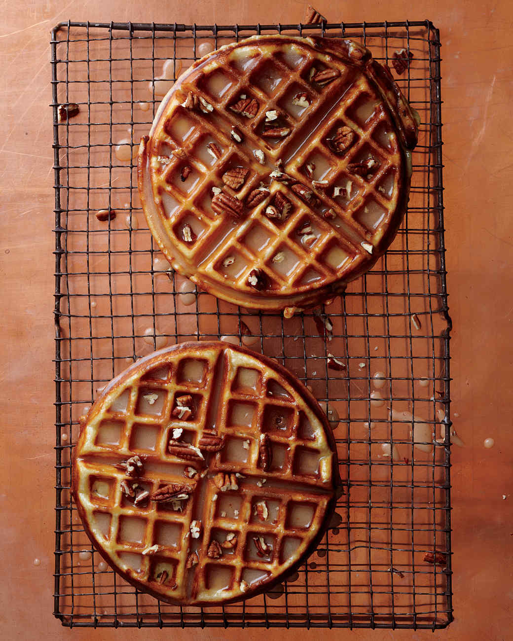 maple brown syrup waffles