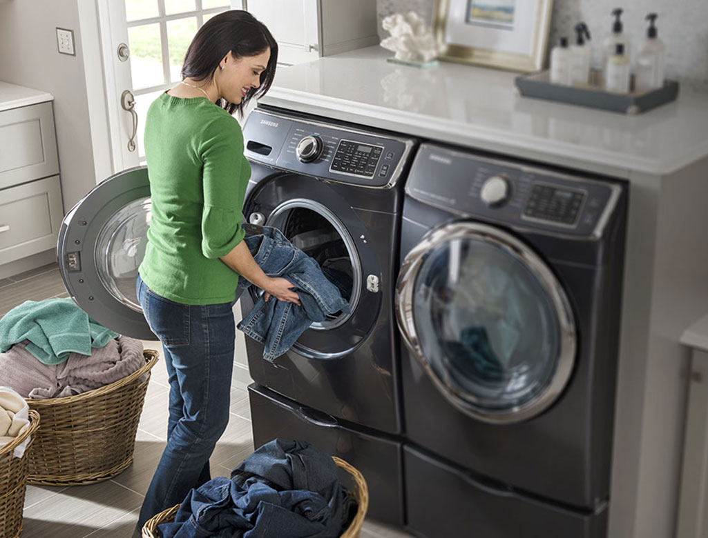 save time with large capacity laundry pair