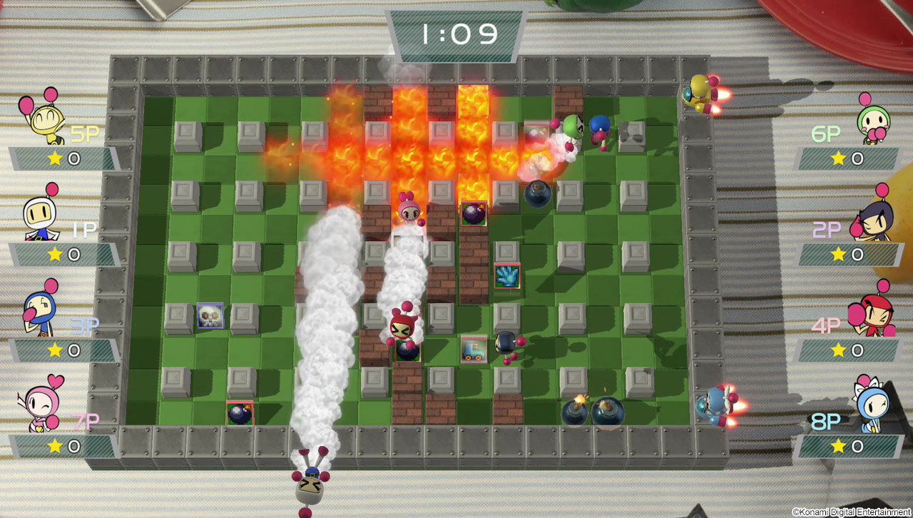 Super Bomberman R battle mode