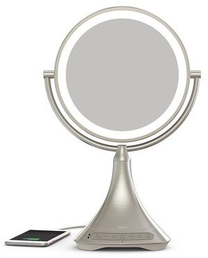 iHome vanity mirror with bluetooth and lights