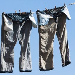 hang washed clothes