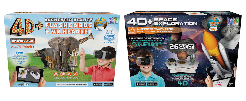 Utopia 360° Animal Zoo Augmented Reality Cards & VR Headset from Retrak 4D 