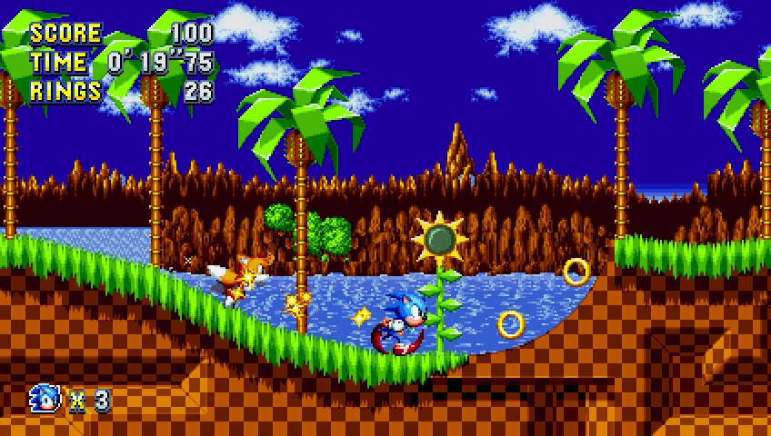 Sonic Mania retro style