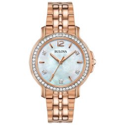 Top 5 Watches for Women for Holiday 2017 Bulova Women's Dress Watch in Rose Gold/Mother of Pearl
