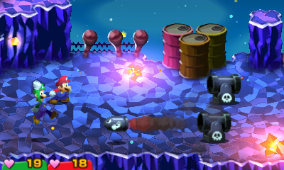 Mario Luigi Superstar Saga combat