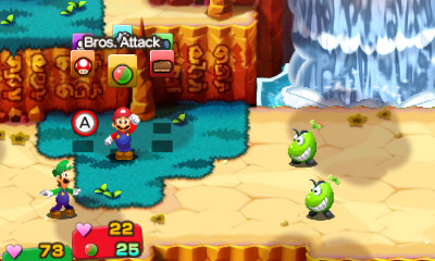 Mario Luigi Superstar Saga Bros Attack