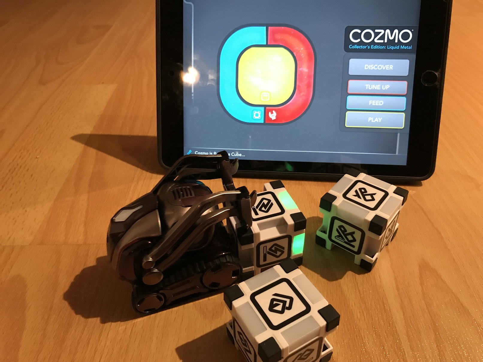 Anki Cozmo Engaging with Cubes