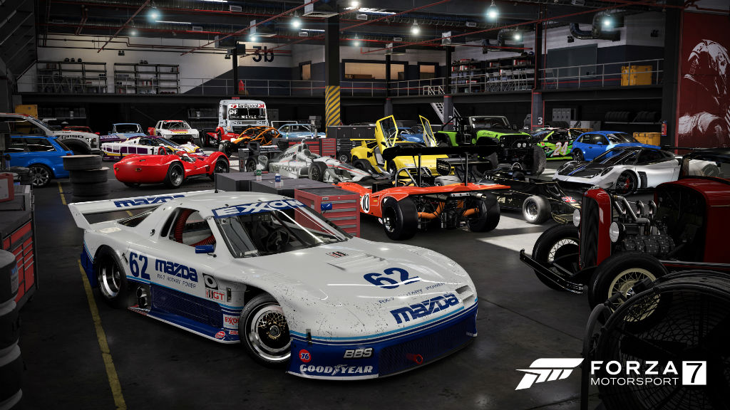 Forza Motorsport 7 car garage