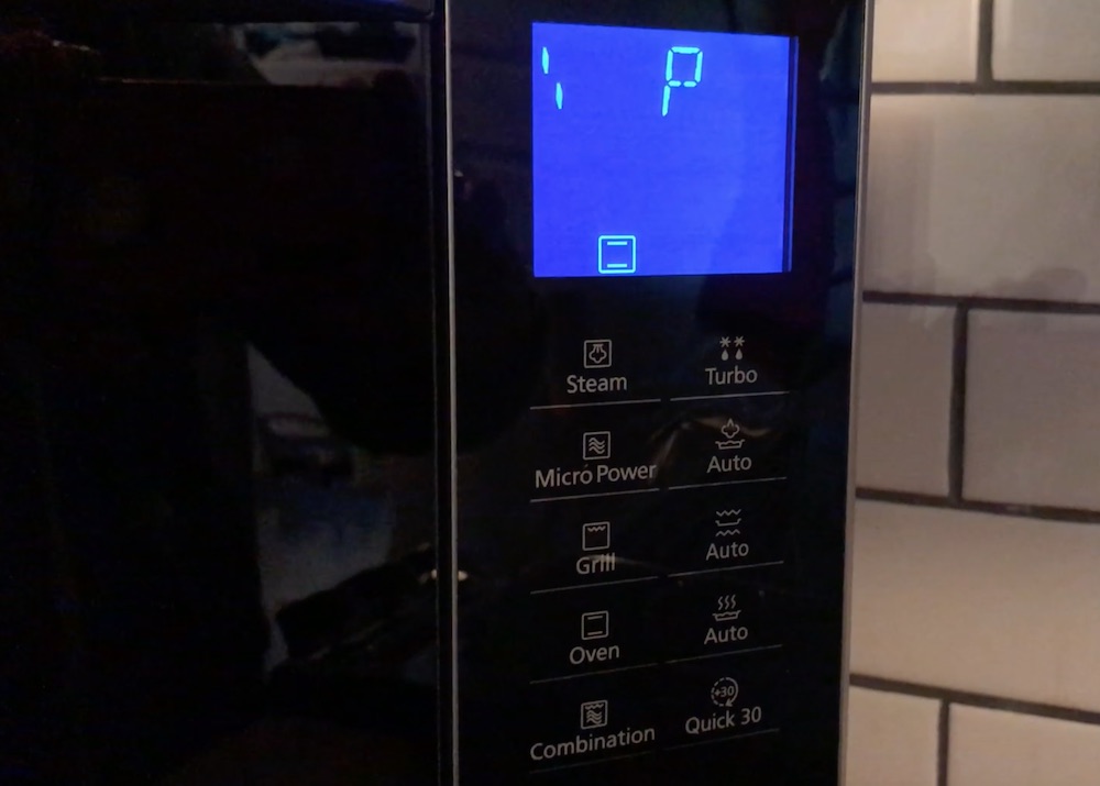Pansonic Steam Microwave controls