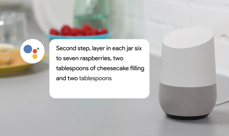 cook with google home