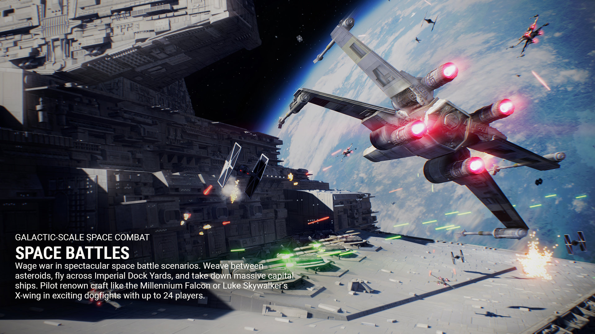 Star Wars Battlefront II space battles