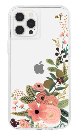 Case-Mate Rifle Paper Fitted Hard Shell Case for iPhone 12 Pro Max - Pink Floral