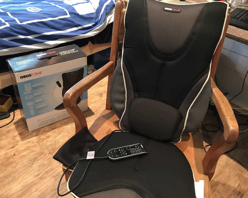 Obusforme backrest massage cushion review