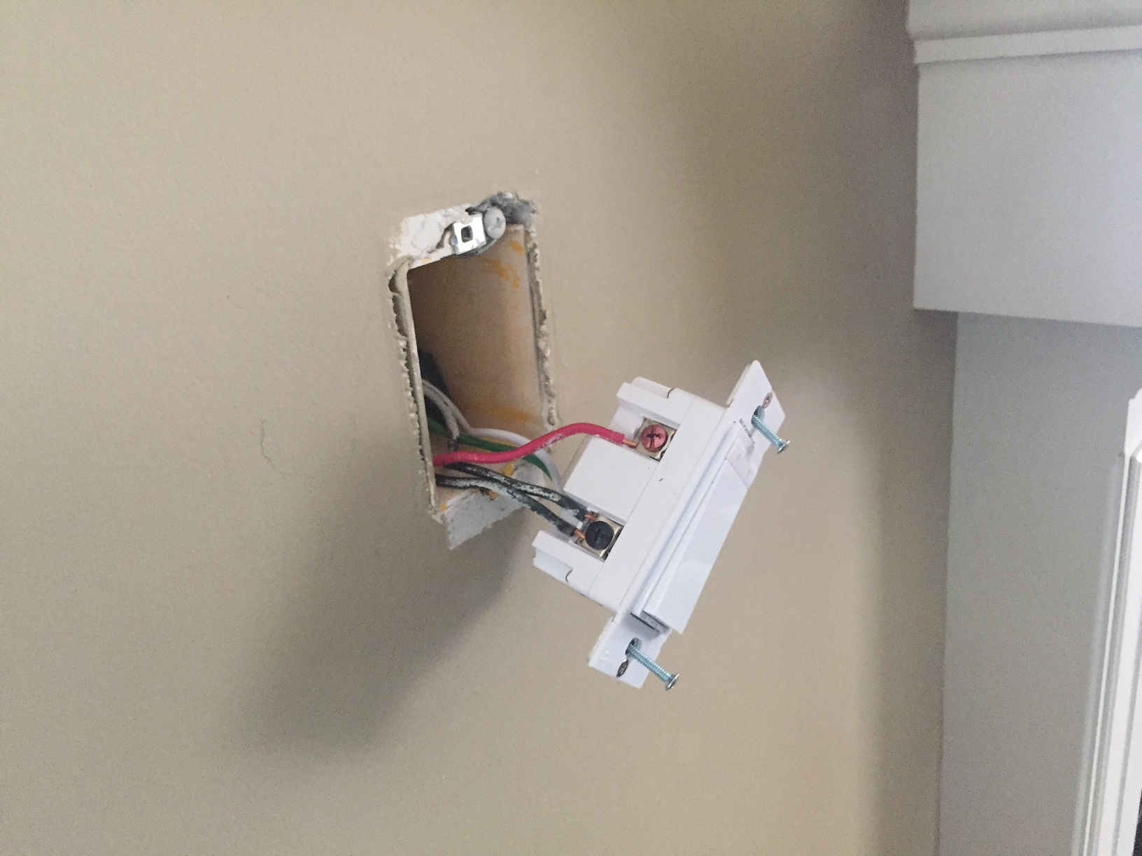 TP Link HS220 Smart Dimmer Switch Semi Installed