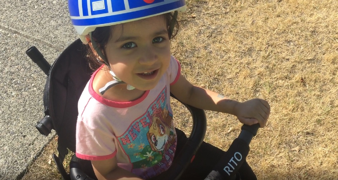 Child riding the Rito Trike