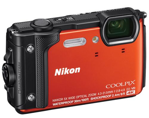 A photo of the front of the Nikon Coolpix W300