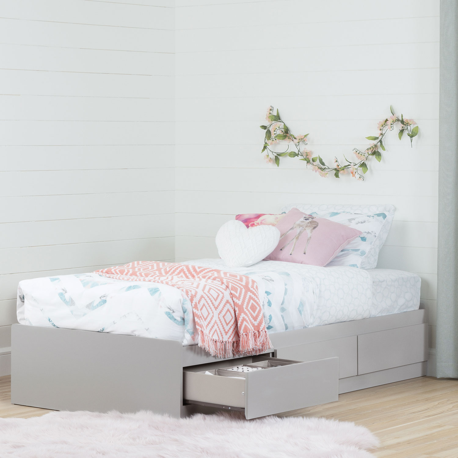 toddler beds - south shore vito storage bed twin