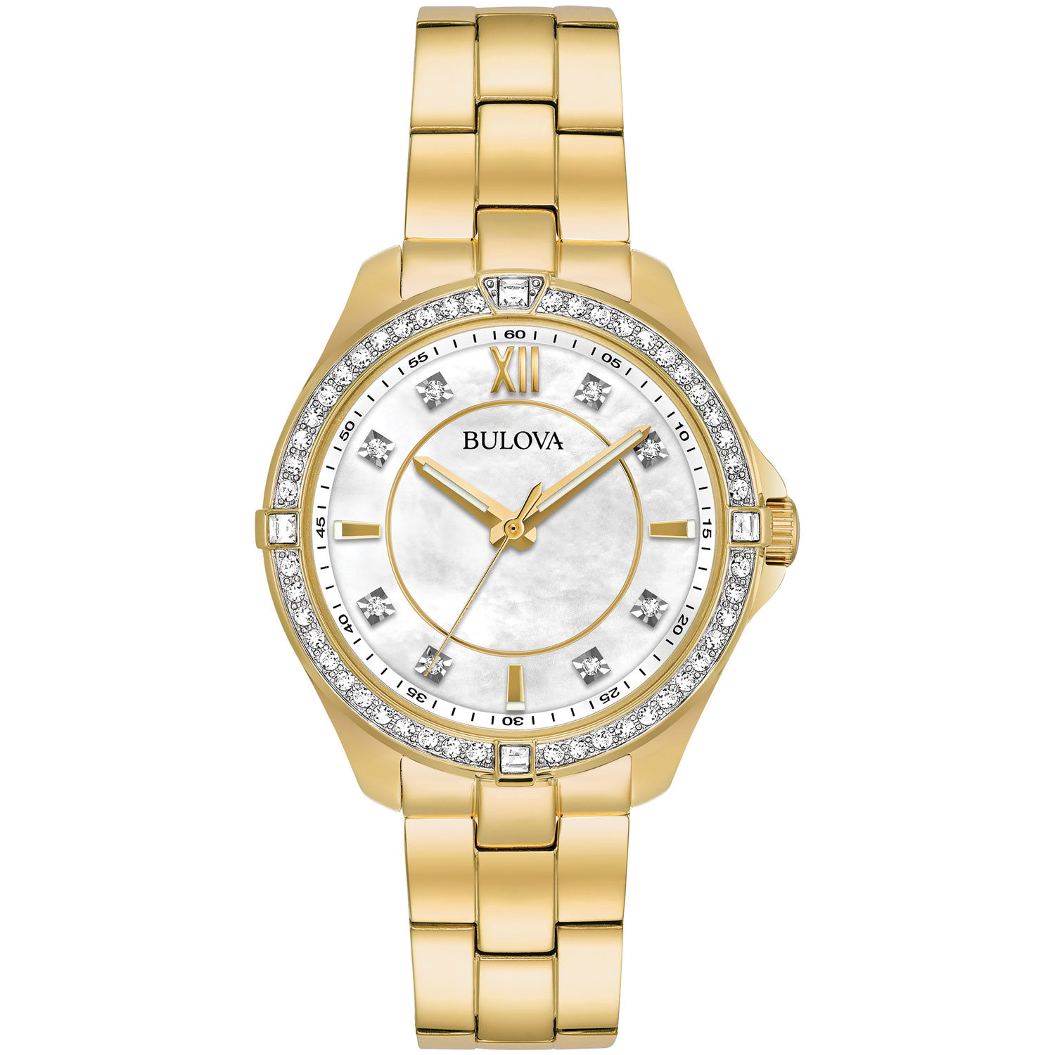 women's gold bulova watch