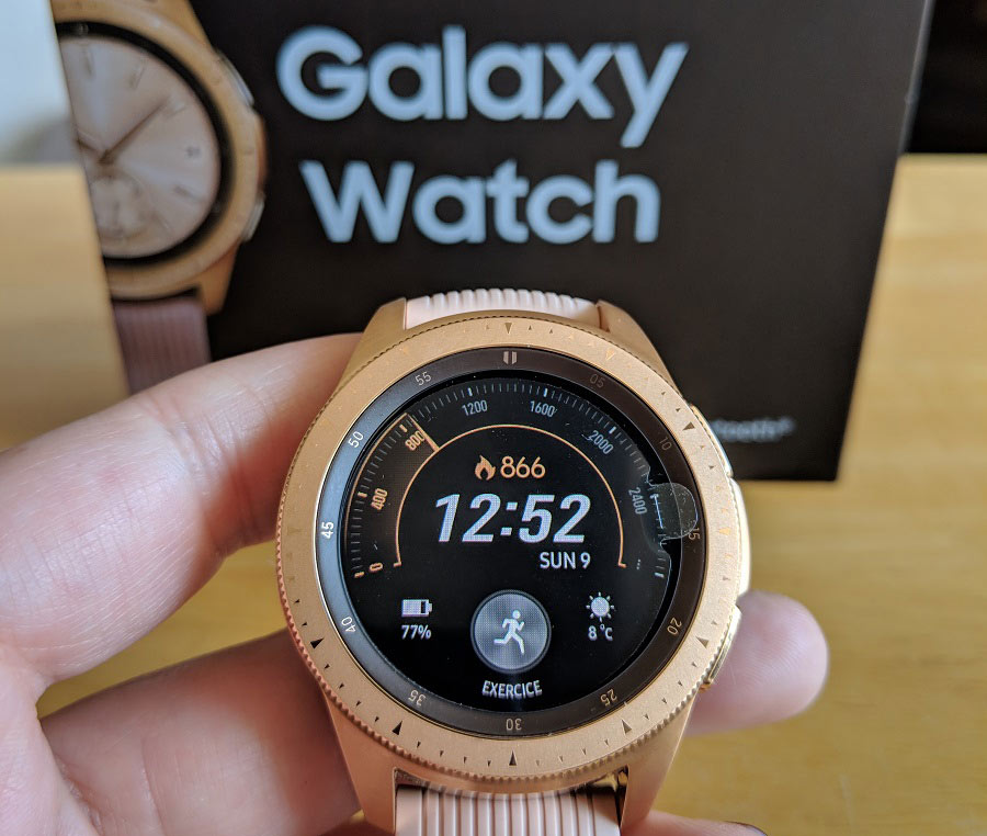 Rose Gold Galaxy Watch