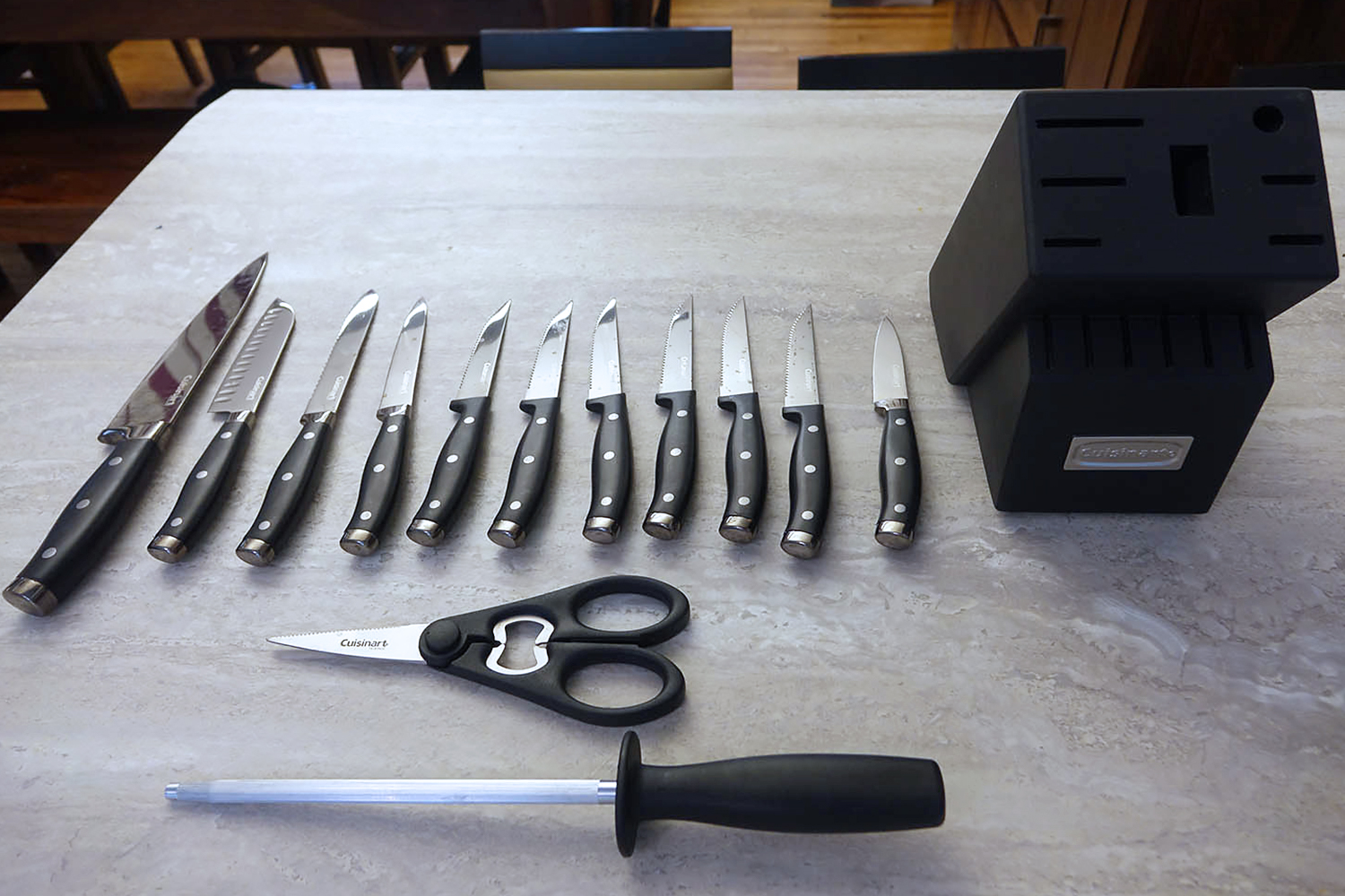 cuisinart elite pro knife set all pieces