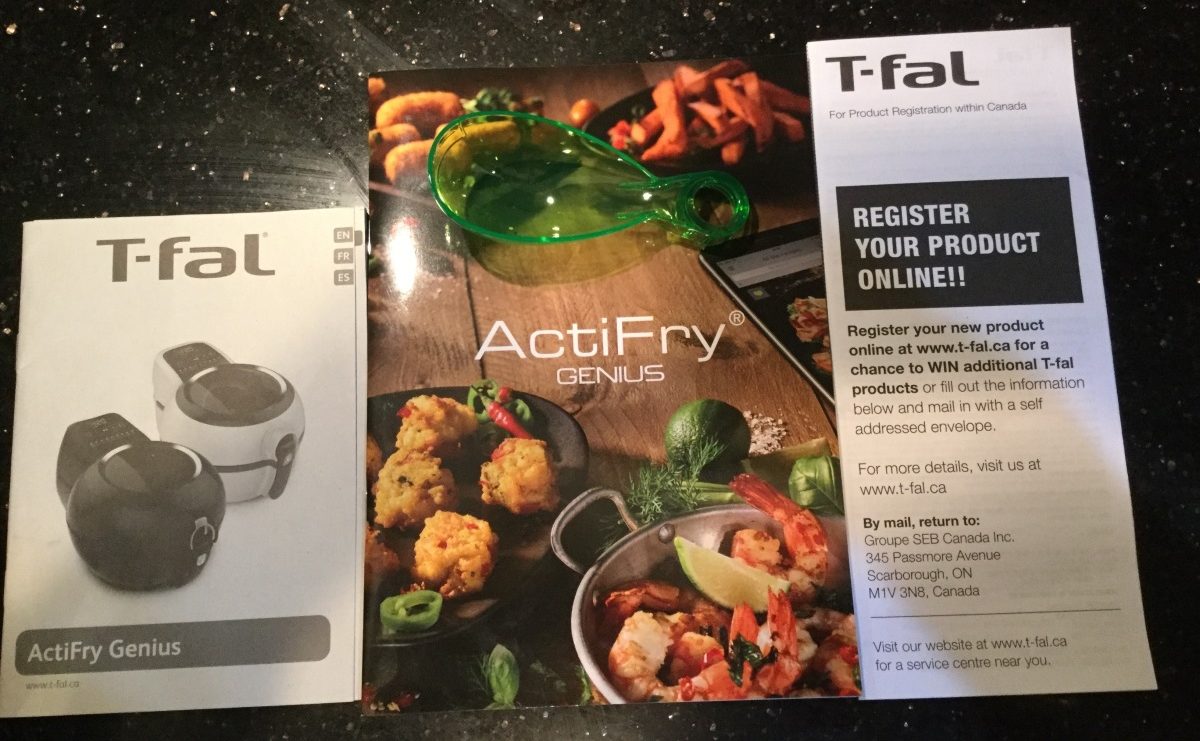 T-fal ActiFry Genius XL booklets
