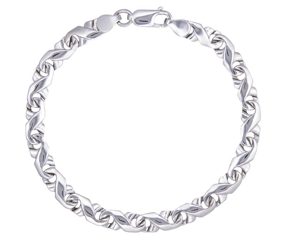 Le Reve Collection Link Chain Bracelet in Sterling Silver