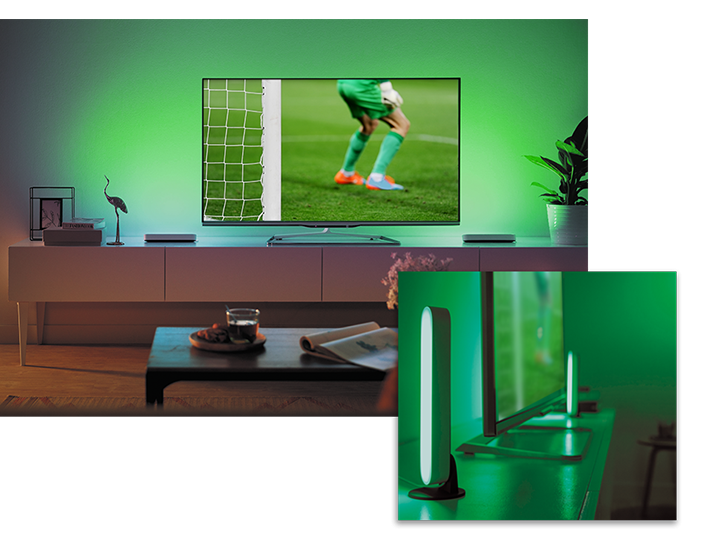 Philips Hue Play Bar DIsplay smart lighting