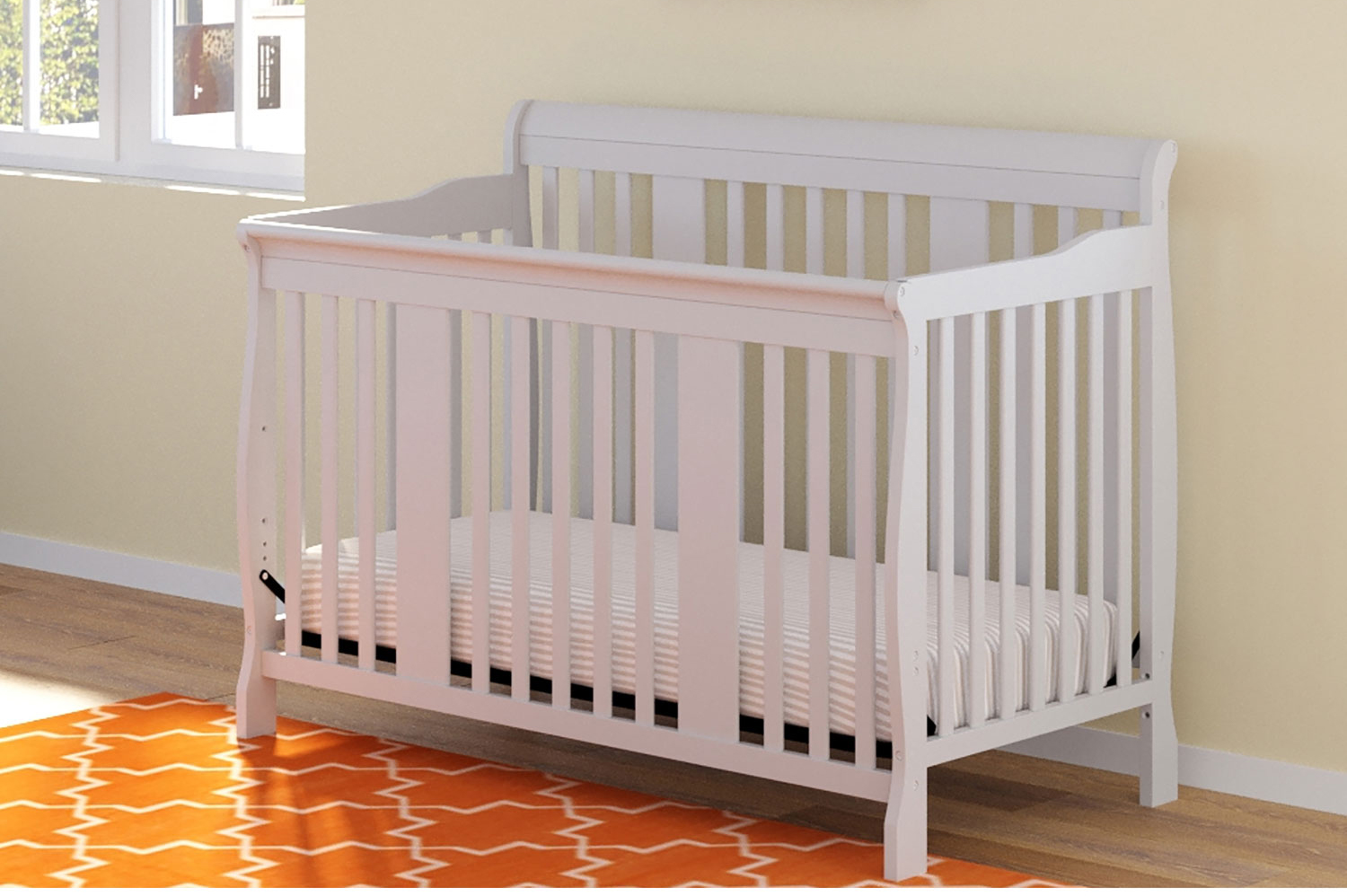 crib mattress on floor for baby