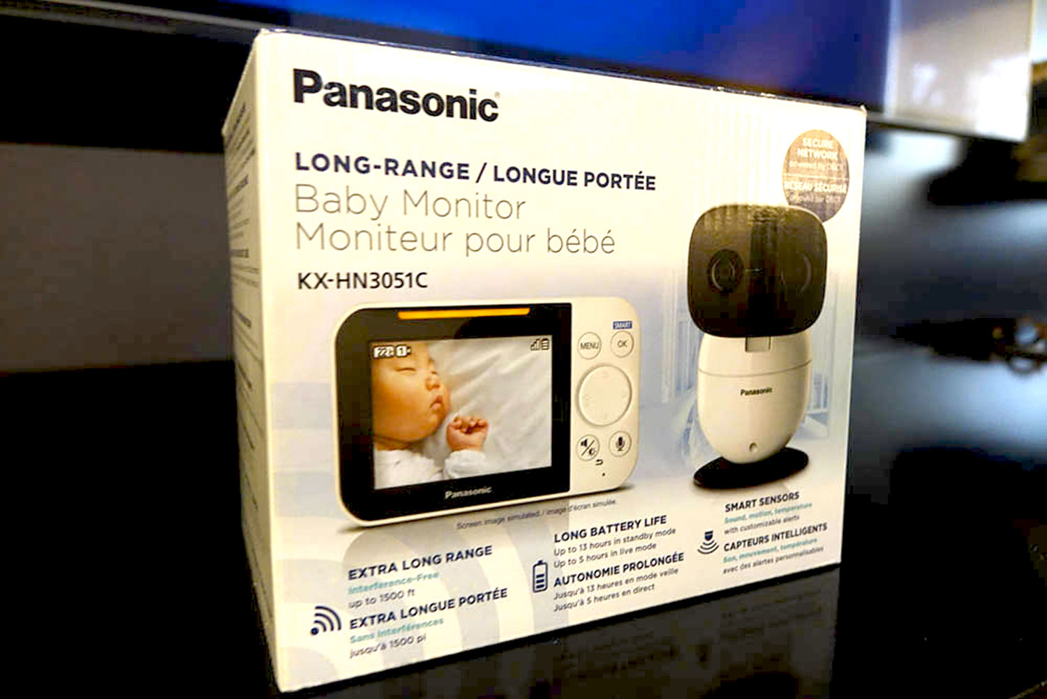 panasonic baby monitor review - Panasonic long-range baby monitor - box