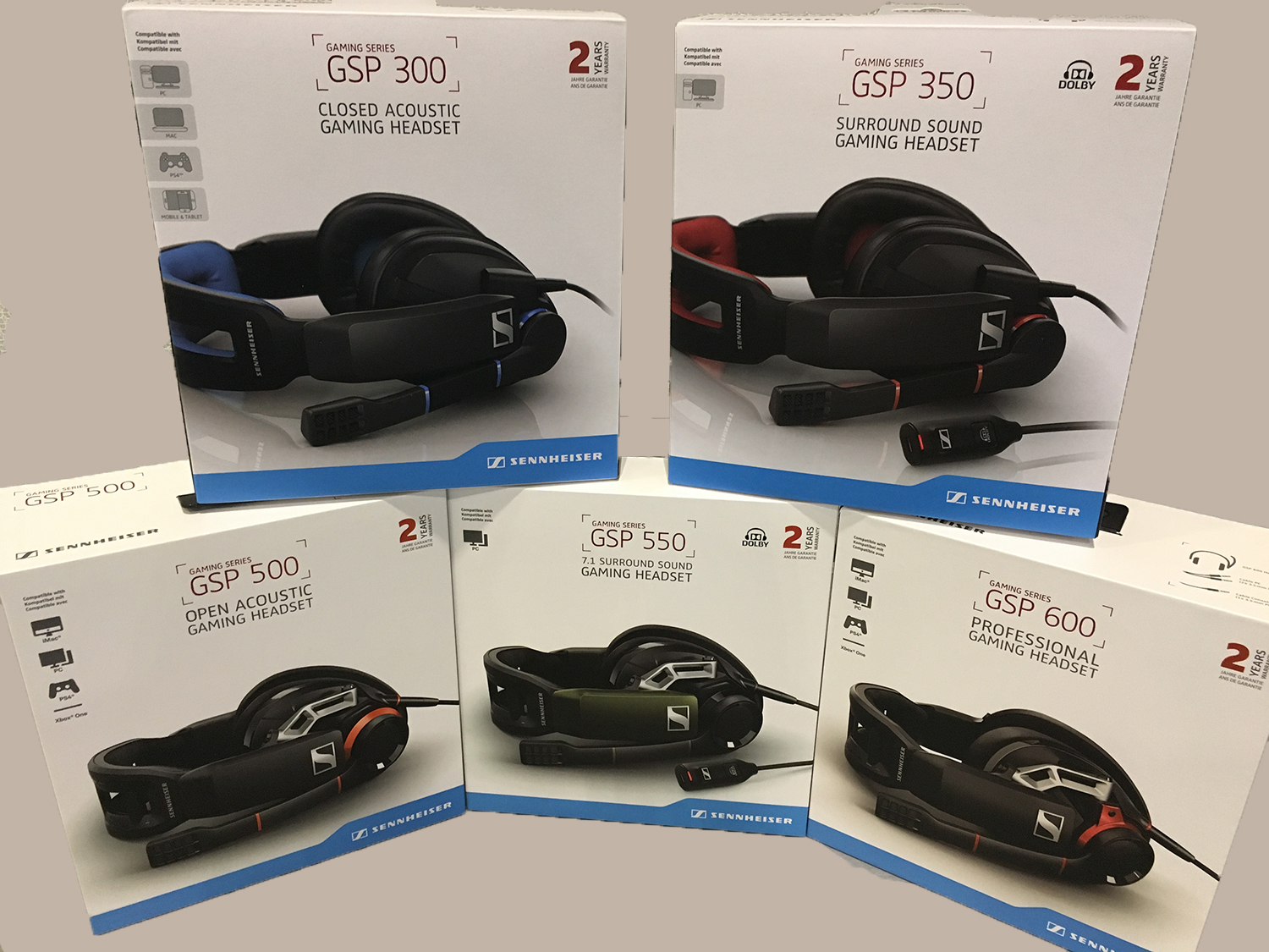 Sennheiser GSP gaming headsets