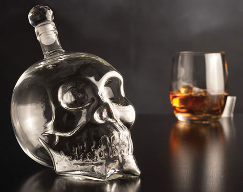 game of thrones viewing party - skull decanter