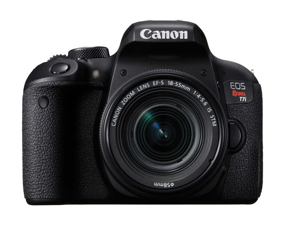 Canon EOS Rebel T7i DSLR Camera with 18-55mm f:4.5-5.6 IS STM Lens Kit
