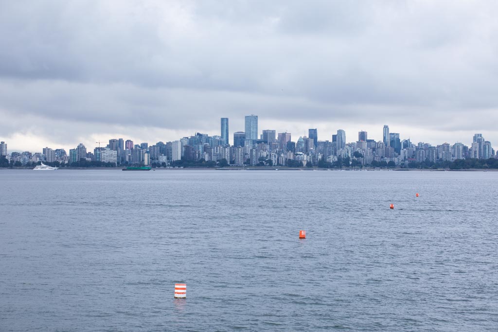 A photo of Vancouver's skyline taken with the Canon EOS 5D Mark IV