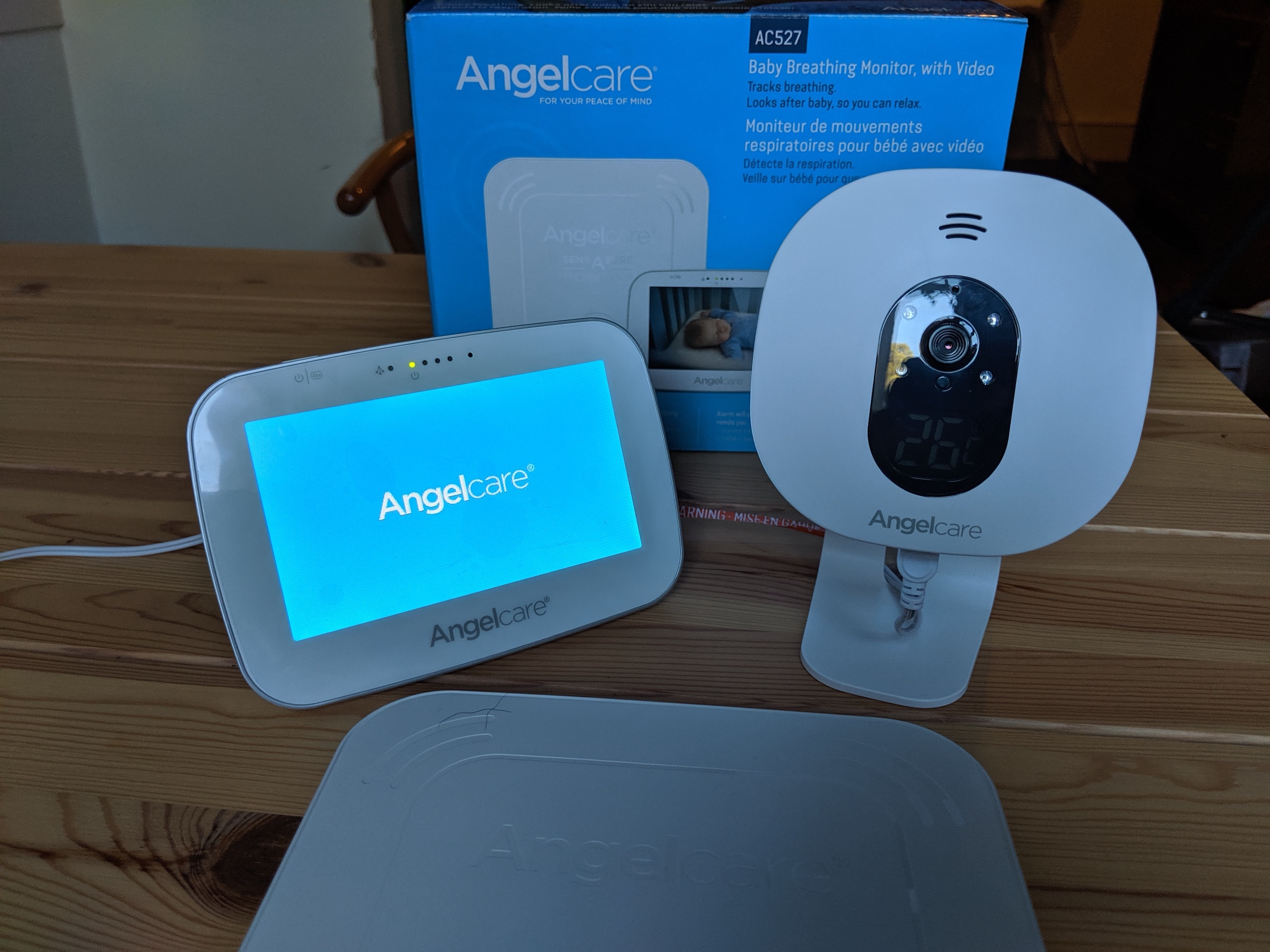Angelcare Baby Breathing and Video Baby Monitor Parent Unit