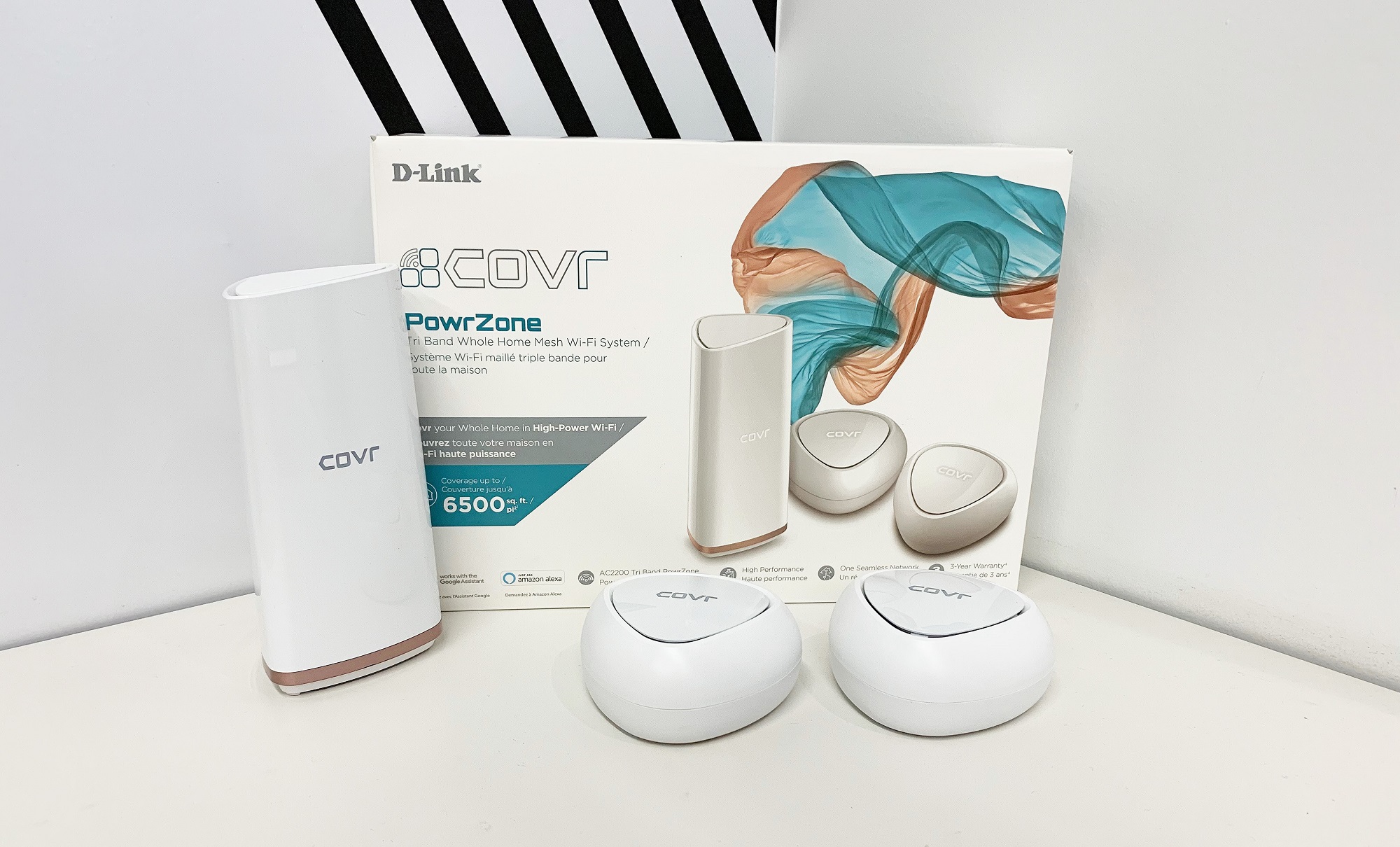D-Link whole home mesh wi-fi package wtih Covr points