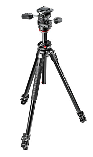 A photo of the Manfrotto 290 Dual 3-Way Head Tripod