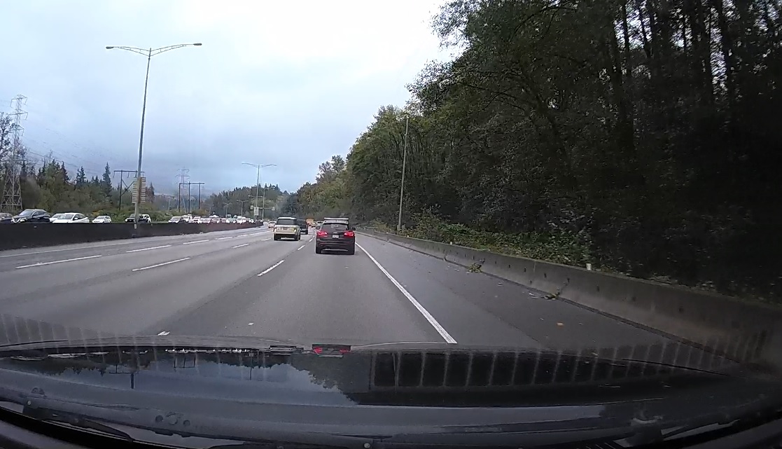 Thinkware X700 Dashcam Front Camera on a Clear Morning