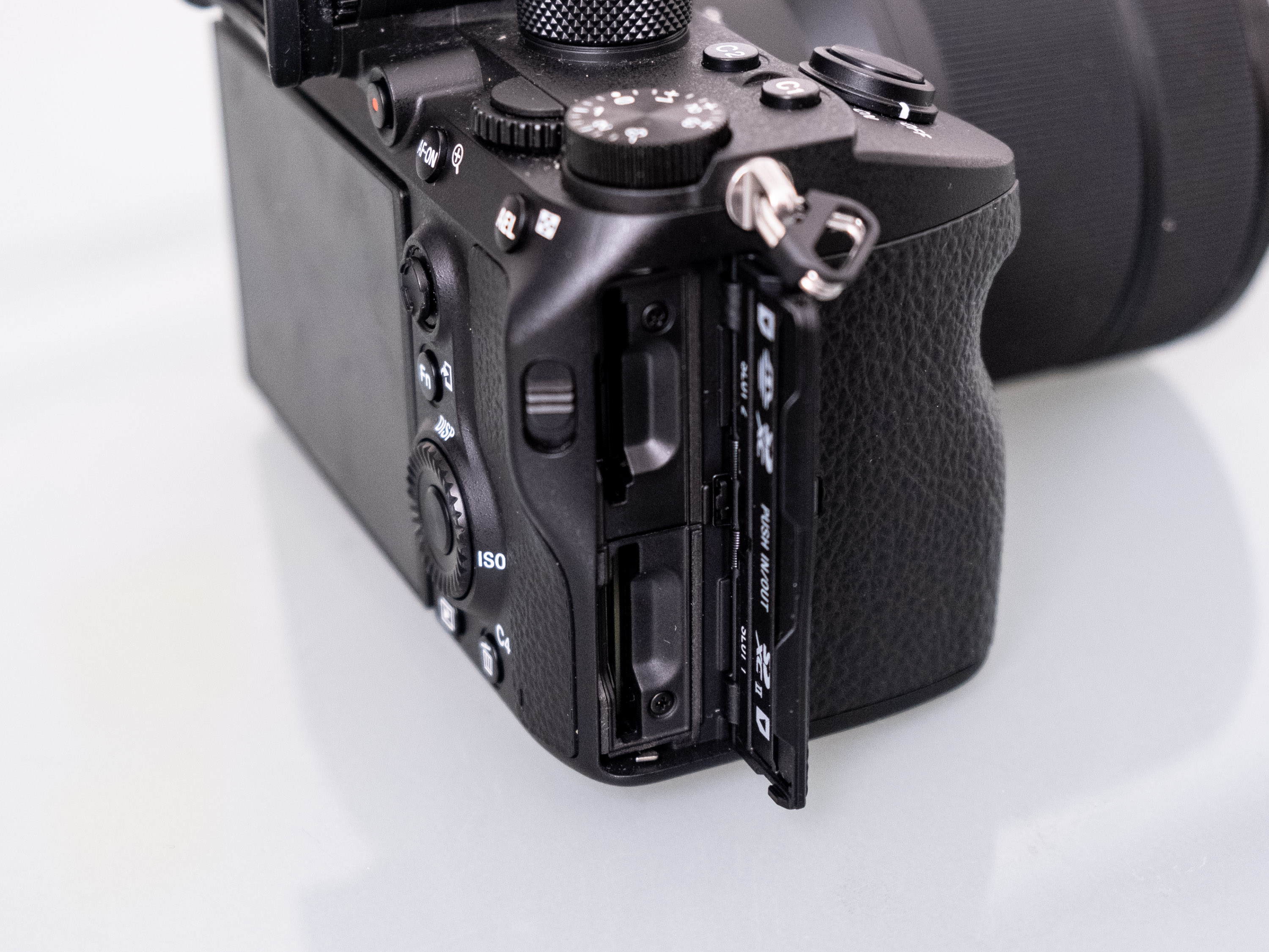 A photo of the side of the Sony a7III