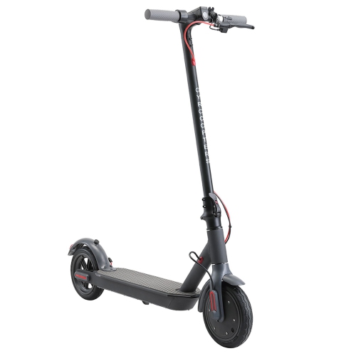 A head-on, angled view of the Gyrocopters flash portable electric scooter on a white background.