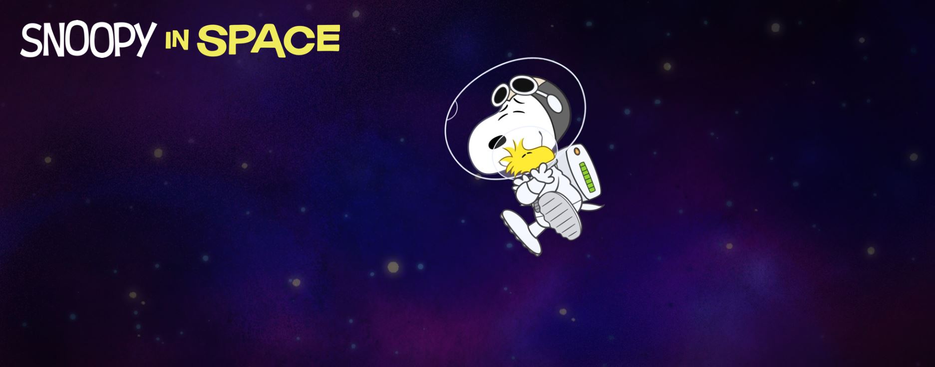 title card of snoopy in space from apple tv+