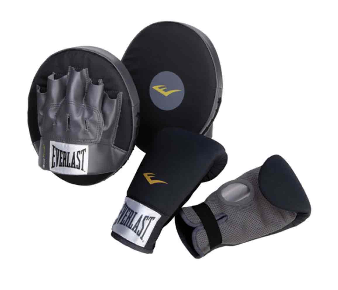 boxing gloves shadowboxing at home
