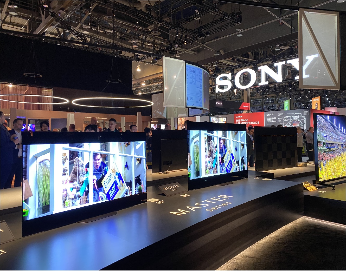 image of 2 new Sony TV models next to each other at CES 2020